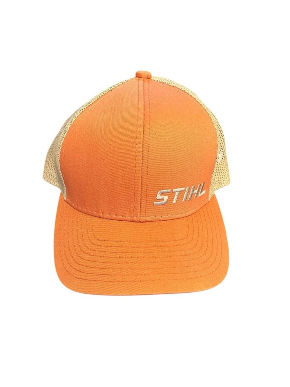 Carhartt Orange and Tan Mesh Back Trucker Hat